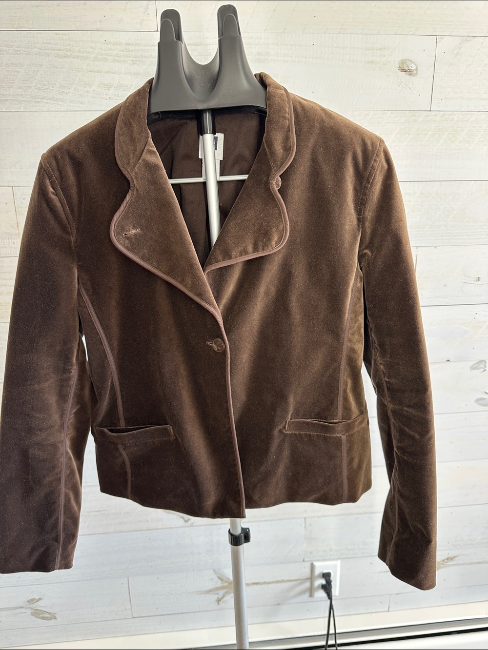 GAP Brown Velvet Women's Blazer Jacket. Sz. 16